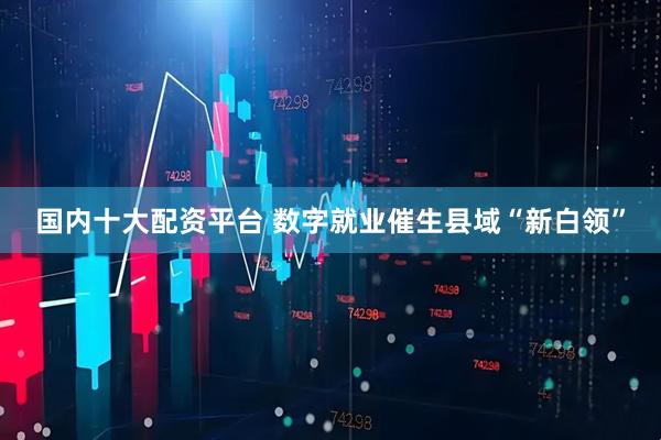 国内十大配资平台 数字就业催生县域“新白领”